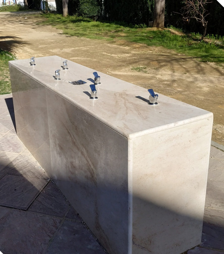 Nueva fuente construida por la AMPA